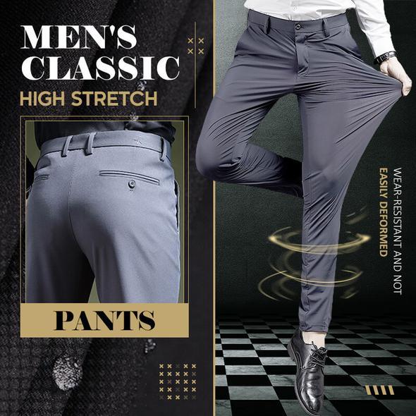 Classic men's trousers with good elasticity