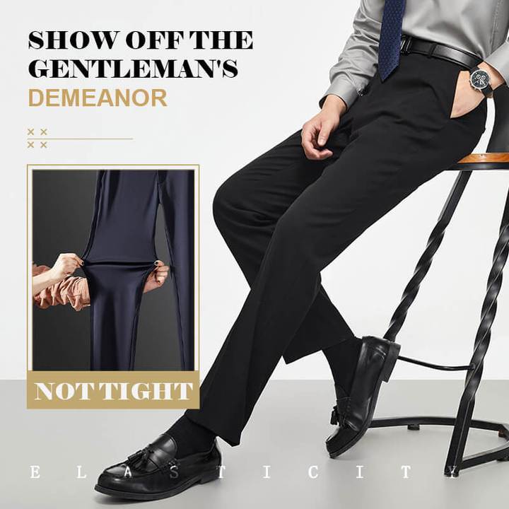 Classic men's trousers with good elasticity