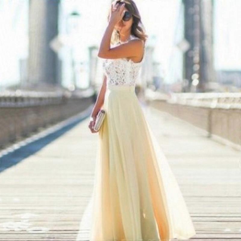 Siegrid - Sleeveless stylish summer dress made of lace