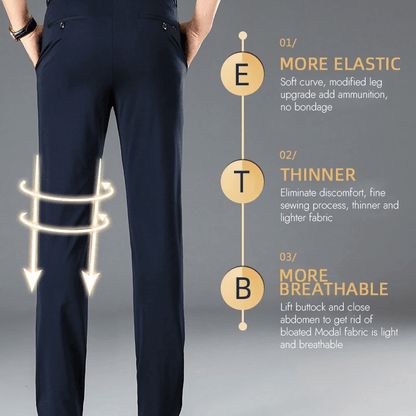 Classic men's trousers with good elasticity