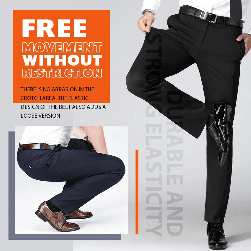 Classic men's trousers with good elasticity